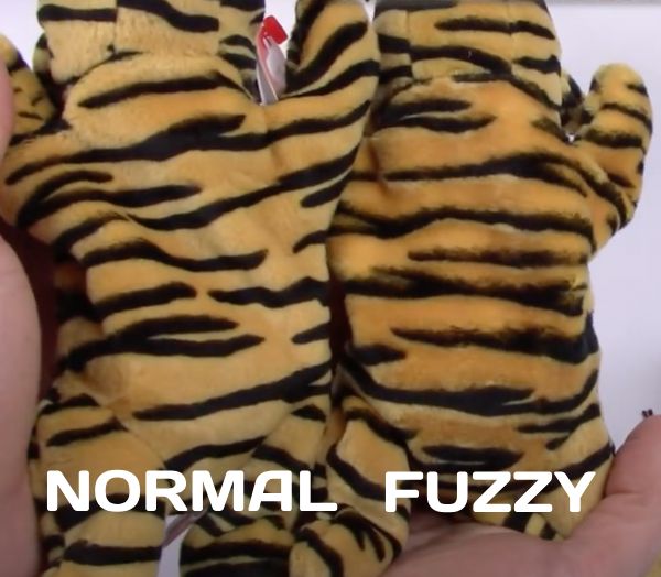 beanie babies stripes fuzzy belly variation vs normal